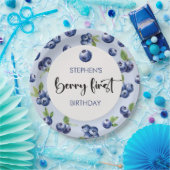 ベリーファーストブルーベリー子供の誕生日 ペーパープレート (パーティー)