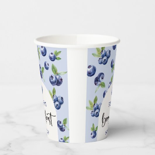 ベリーファーストブルーベリー子供の誕生日 紙コップ (左)