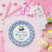 ベリーファーストブルーベリー1st誕生日パーティー ペーパープレート (パーティー)