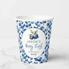 ベリーファーストブルーベリー1st誕生日パーティー 紙コップ