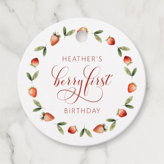 ベリーファーストメッセージカード フェイバータグ (正面)