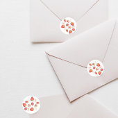 ベリーファースト子供の誕生日 | いちご | パターン ラウンドシール