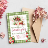 ベリーファースト甘い夏イチゴ誕生日 招待状