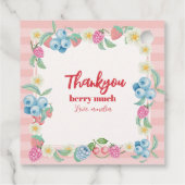 ベリーファースト誕生日いちごテーマファースト誕生日 フェイバータグ (裏面)