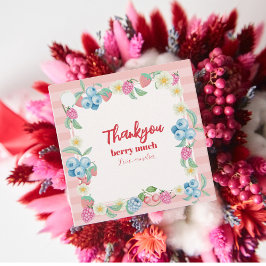 ベリーファースト誕生日いちごテーマファースト誕生日 フェイバータグ