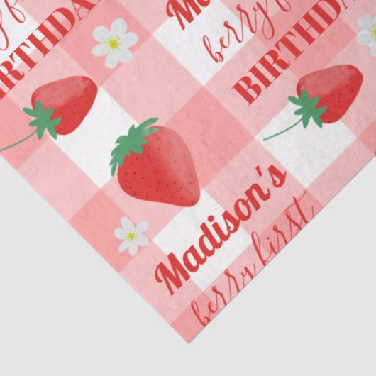 ベリーファースト誕生日いちごファーストネーム 薄葉紙 (詳細)