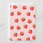 ベリーファースト誕生日いちご女子 招待状 (裏面)