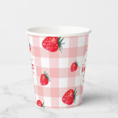 ベリーファースト誕生日いちご女子 紙コップ (左)
