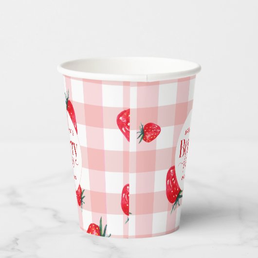 ベリーファースト誕生日いちご女子 紙コップ (右)