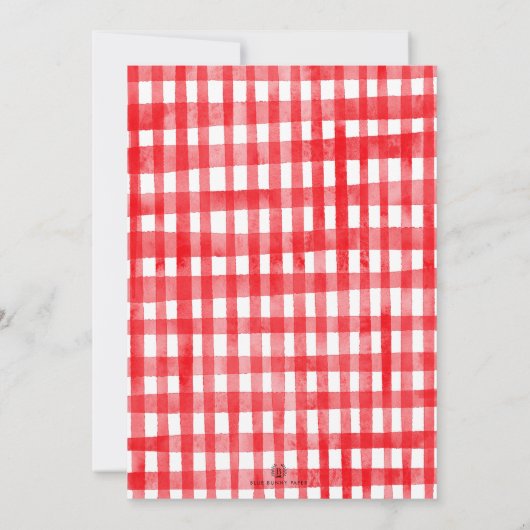 ベリーファースト誕生日いちご1st誕生日パーティー 招待状 (裏面)