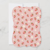 ベリーファースト誕生日をテーマにしたパーティの招待状 招待状 (裏面)