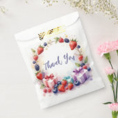 ベリーファースト誕生日イチゴパーティー – ありがとう フェイバーバッグ (封をした状態)