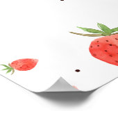 ベリーファースト誕生日ウェルカムサイン ポスター (角)