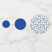 ベリーファースト誕生日ウォーターカラーブルーベリーキュート コンフェッティ (裏面)