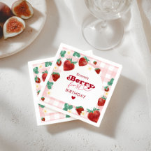 ベリーファースト誕生日ガール1stバースデーストロベリー