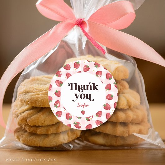 ベリーファースト誕生日サンキュー ラウンドシール