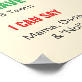 ベリーファースト誕生日スイートウォーターカラーポスター ポスター (角)