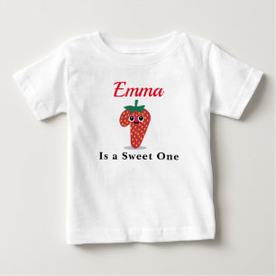 ベリーファースト誕生日スウィートワンTシャツ ベビーTシャツ