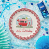 ベリーファースト誕生日ストロベリーカンパー ペーパープレート (パーティー)