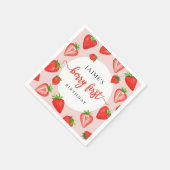 ベリーファースト誕生日ストロベリーガール1st誕生日 スタンダードカクテルナプキン (角)