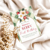 ベリーファースト誕生日ストロベリーテーマパーティー 招待状