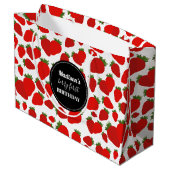 ベリーファースト誕生日ストロベリーバースデーパーティー ラージペーパーバッグ (裏面アングル)