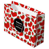 ベリーファースト誕生日ストロベリーバースデーパーティー ラージペーパーバッグ (正面アングル)