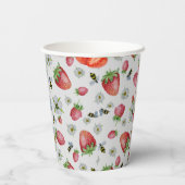 ベリーファースト誕生日ストロベリーバースデーパーティー 紙コップ (裏面)