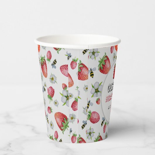 ベリーファースト誕生日ストロベリーバースデーパーティー 紙コップ (右)