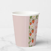 ベリーファースト誕生日ストロベリーピンクフローラガーデン 紙コップ (右)