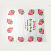 ベリーファースト誕生日ストロベリーファースト誕生日 タペストリー (正面(横))