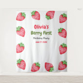 ベリーファースト誕生日ストロベリーファースト誕生日 タペストリー (正面)