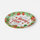 ベリーファースト誕生日ストロベリーファースト誕生日 ペーパープレート (アングル)