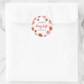 ベリーファースト誕生日ストロベリーファースト誕生日 ラウンドシール (バッグ)