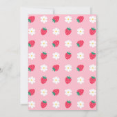 ベリーファースト誕生日ストロベリーファースト誕生日 招待状 (裏面)