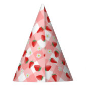 ベリーファースト誕生日ストロベリーファースト1stウェルカム パーティーハット (裏面)