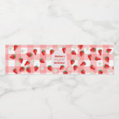 ベリーファースト誕生日ストロベリーファースト1stウェルカム ペットボトルラベル (シングルラベル)