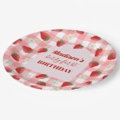 ベリーファースト誕生日ストロベリーファースト1stウェルカム ペーパープレート (アングル)