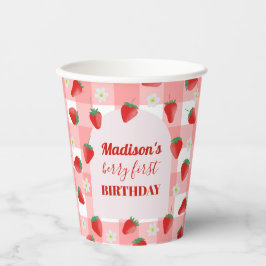 ベリーファースト誕生日ストロベリーファースト1stウェルカム 紙コップ