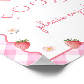 ベリーファースト誕生日ストロベリーフード ポスター (角)