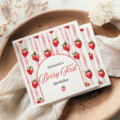 ベリーファースト誕生日ナプキンス スタンダードランチョンナプキン