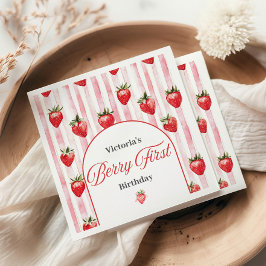 ベリーファースト誕生日ナプキンス スタンダードランチョンナプキン