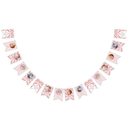 ベリーファースト誕生日パーティバンティング バンティングフラッグ (全)