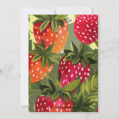 ベリーファースト誕生日パーティーガールズストロベリー1st 招待状 (裏面)