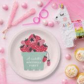 ベリーファースト誕生日パーティーストロベリー ペーパープレート (パーティー)