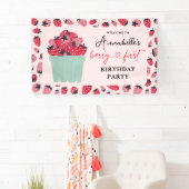 ベリーファースト誕生日パーティーストロベリー 横断幕 (インサイチュ)