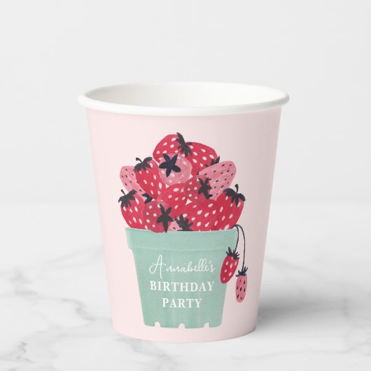 ベリーファースト誕生日パーティーストロベリー 紙コップ (正面)