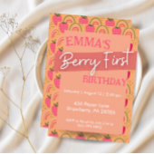 ベリーファースト誕生日パーティー、ファースト誕生日 招待状