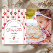 ベリーファースト誕生日フォト招待状 シーズンカード