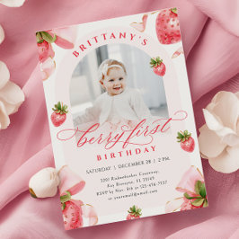 ベリーファースト誕生日フォト招待状 招待状